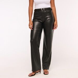 Abercrombie & Fitch Black Wide Leg Pants